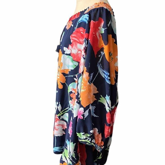 Signature Collection Bright Flowery Top / SZ: 3X / EUC - Picture 4 of 7